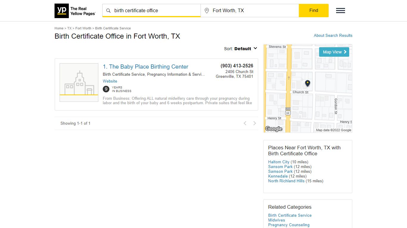 Birth Certificate Office in Fort Worth, TX - yellowpages.com